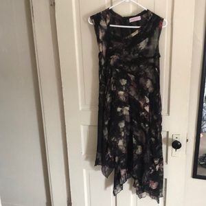 Black Floral Dress, One of Kind